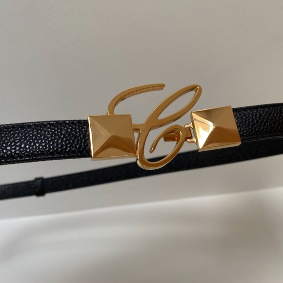 🇮🇹 Made in Italy - Chopard Textured Leather Miss Happy adjustable Belt - Picture 5 of 11